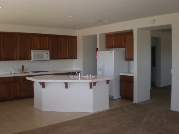 Kitchen with New Fridge